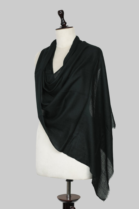 Women’s Dark Emerald Green Cashmere Scarf – 100% Pure & Luxuriously Soft