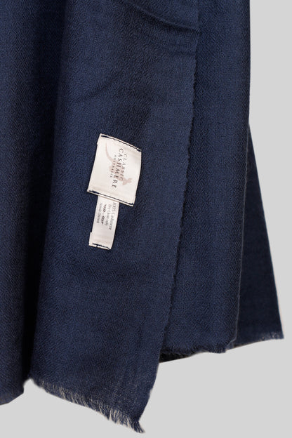 Men’s Navy Blue Cashmere Scarf – 100% Pure & Luxuriously Soft