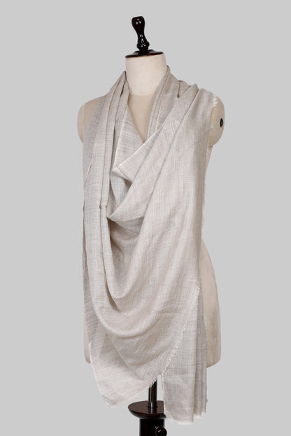 Women’s Ash Grey Cashmere Scarf – 100% Pure & Luxuriously Soft