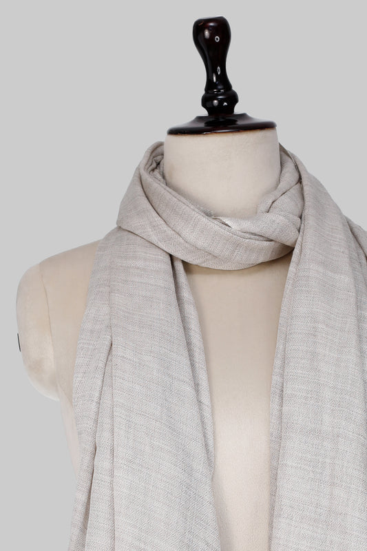 Men’s Ash Grey Cashmere Scarf – 100% Pure & Luxuriously Soft