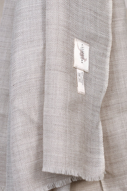 Men’s Ash Grey Cashmere Scarf – 100% Pure & Luxuriously Soft