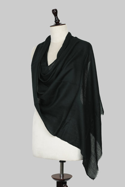 Women’s Dark Emerald Green Cashmere Scarf – 100% Pure & Luxuriously Soft