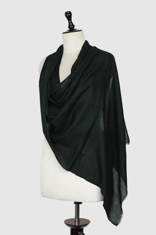 Emerald Green Pure Cashmere Lightweight  Shawl