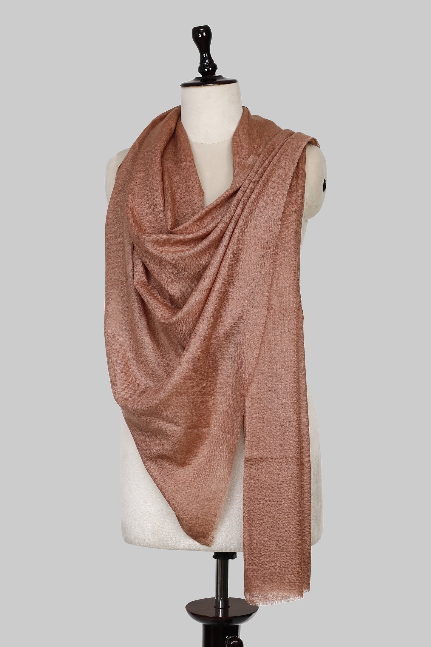 Women’s Earthy Brown Cashmere Scarf – 100% Pure & Luxuriously Soft
