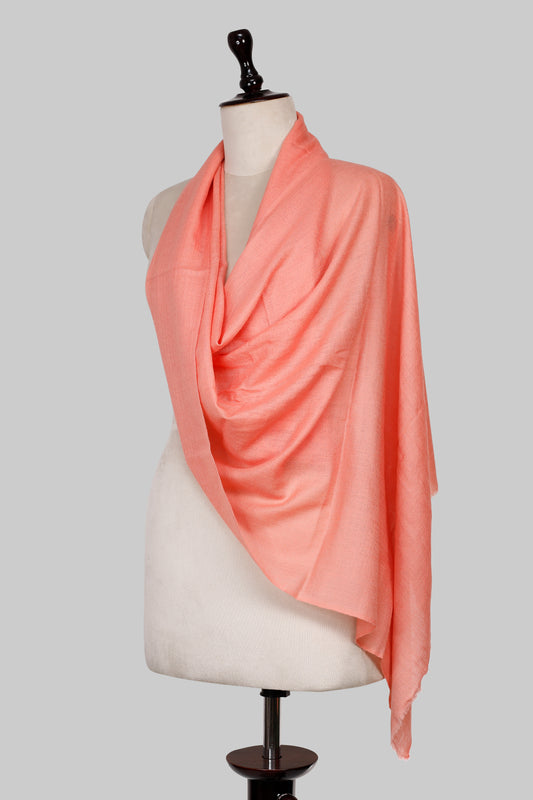 Women’s Peach Cashmere Scarf – 100% Pure & Luxuriously Soft