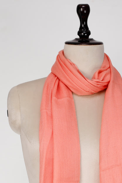 Women’s Peach Cashmere Scarf – 100% Pure & Luxuriously Soft