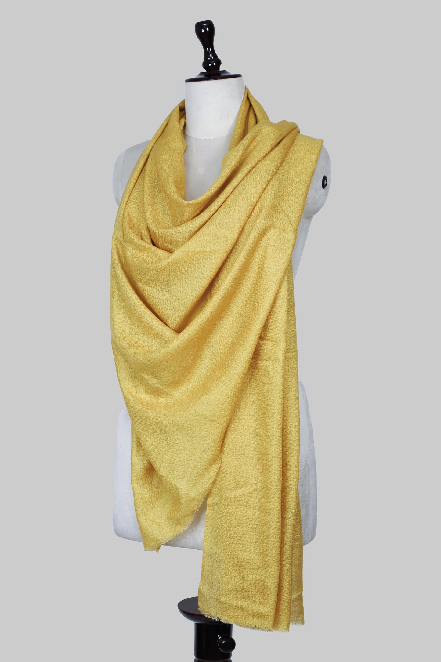 Women’s Mustard Yellow Cashmere Scarf – 100% Pure & Luxuriously Soft