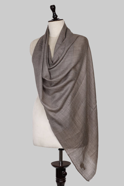 Women’s Chambray Rustic Coffee Cashmere Scarf – 100% Pure & Luxuriously Soft