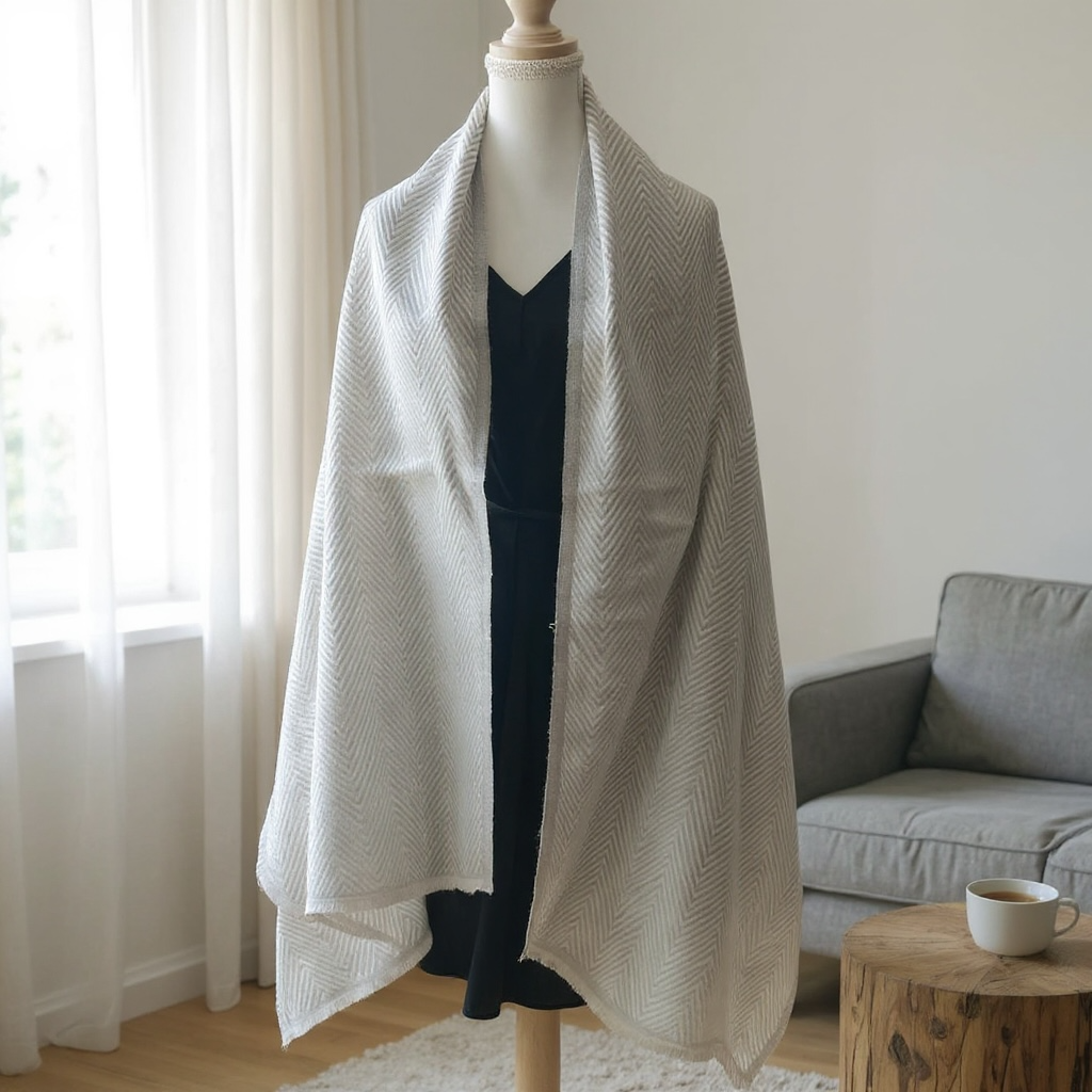 Chevron Chill Cashmere Shawl