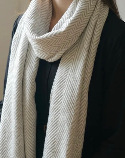 Chevron Chill Cashmere Shawl