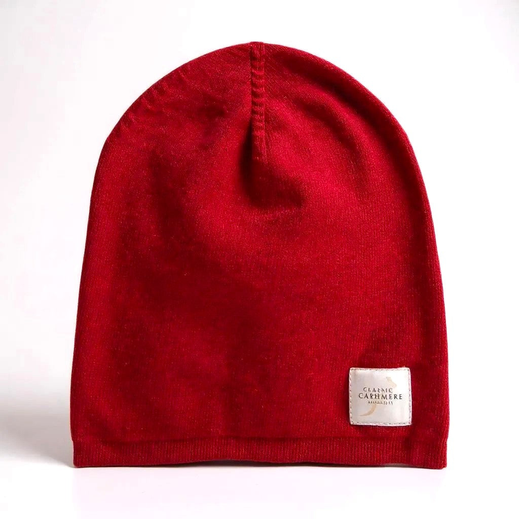 Red Cashmere Beanie – Soft, Stylish & Everyday Essential