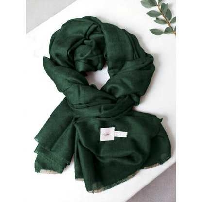 Men’s Emerald Green Cashmere Scarf – 100% Pure & Luxuriously Soft