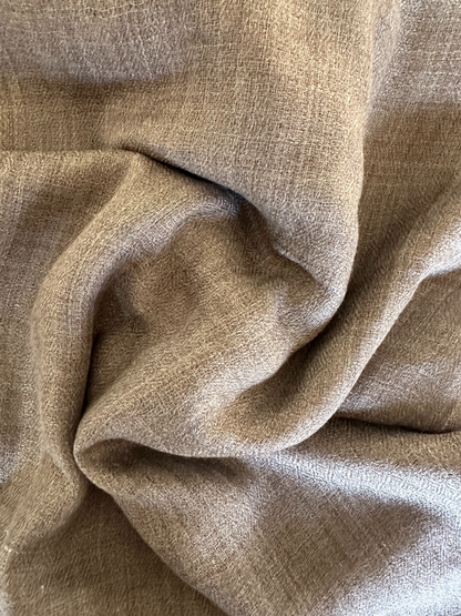 Women’s Chambray Rustic Coffee Cashmere Scarf – 100% Pure & Luxuriously Soft