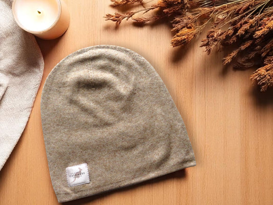 Beige Cashmere Beanie – Soft, Stylish & Everyday Essential