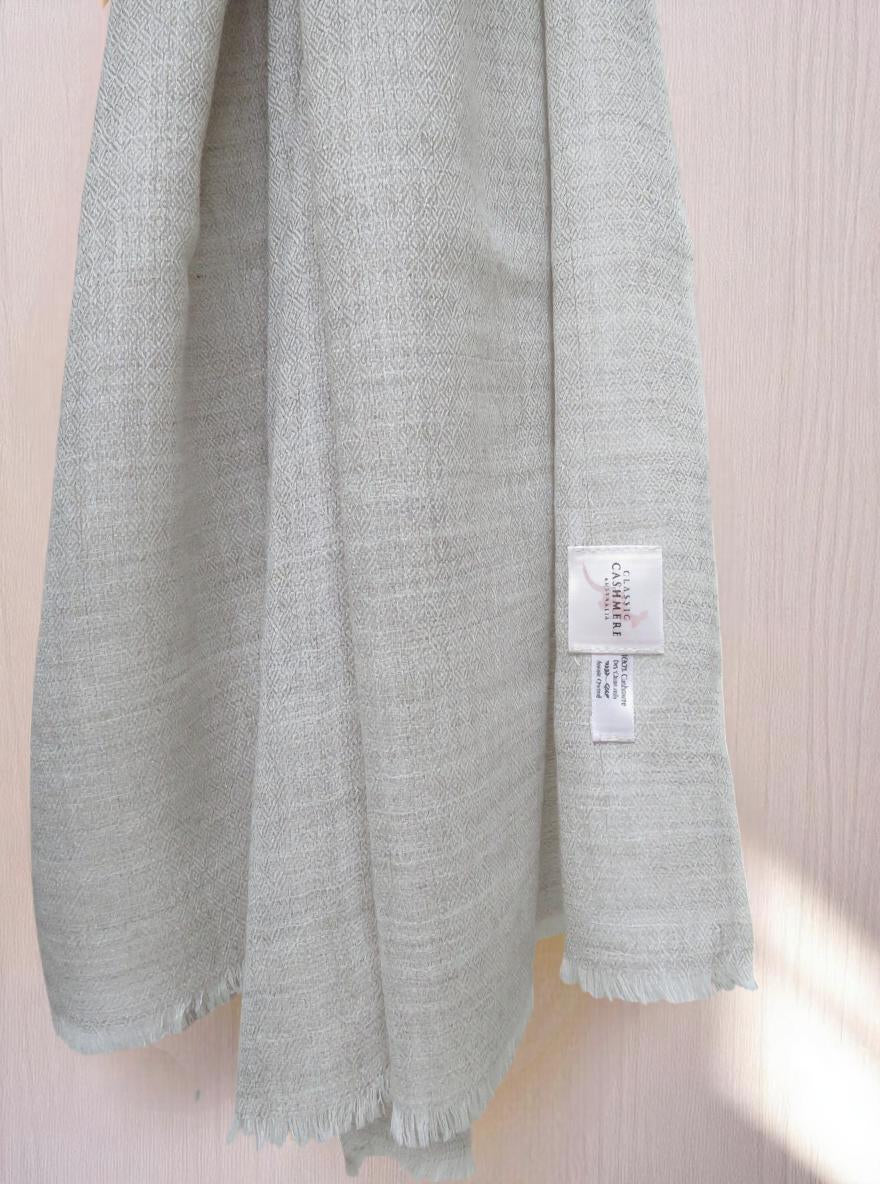 Ash Grey Pure Cashmere Lightweight Shawl
