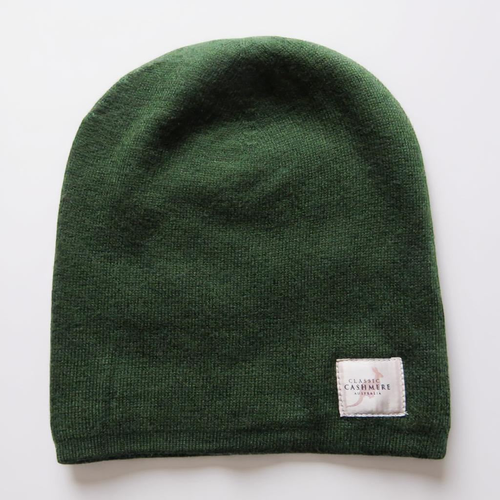 Bottle Green Cashmere Beanie – Soft, Stylish & Everyday Essential
