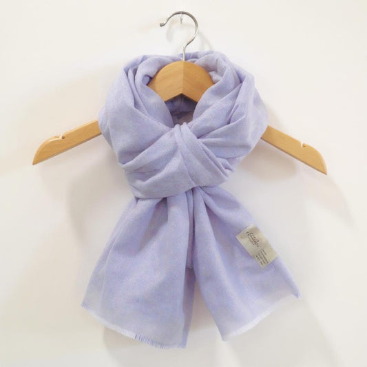 Women’s Lavender Cashmere Scarf – 100% Pure & Luxuriously Soft