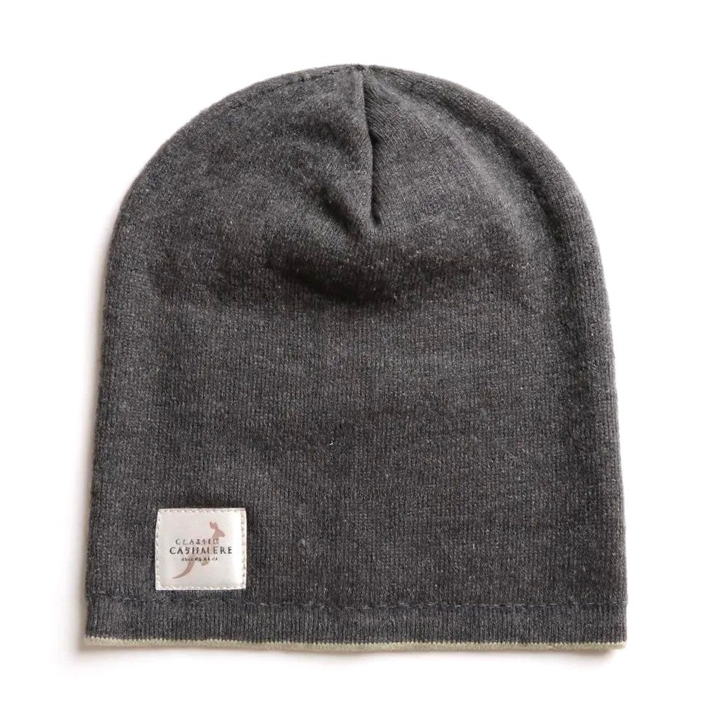 Dark Grey Cashmere Beanie – Soft, Stylish & Everyday Essential
