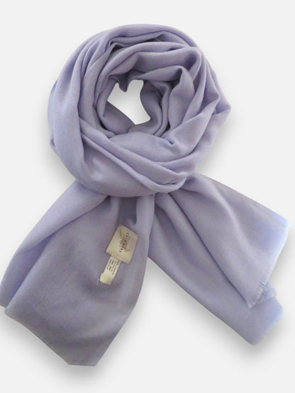 Women’s Lavender Cashmere Scarf – 100% Pure & Luxuriously Soft