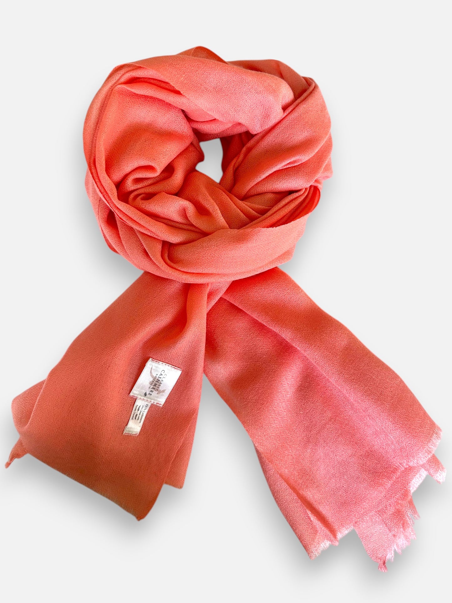 Women’s Peach Cashmere Scarf – 100% Pure & Luxuriously Soft