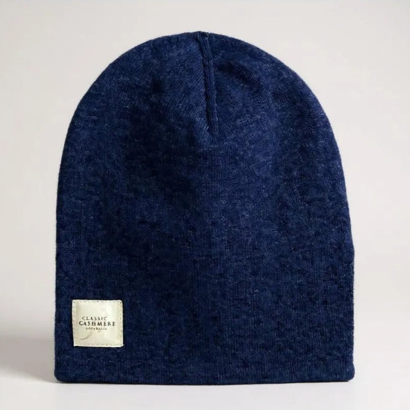 Navy Blue Cashmere Beanie – Soft, Stylish & Everyday Essential