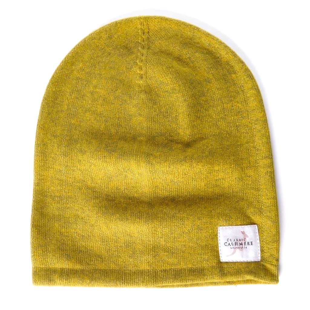 Mustard Yellow Cashmere Beanie – Soft, Stylish & Everyday Essential